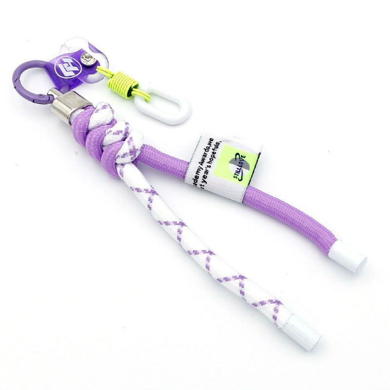 Wholesale Woven Clothing DIY Lanyard Bag Accessories Ribbon Colorful Keychain